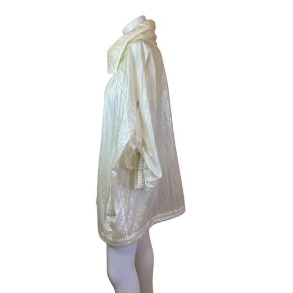 Bosideng Clear Lightweight Rain Jacket with Hood & Adjustable Sleevees sz S - Picture 3 of 13